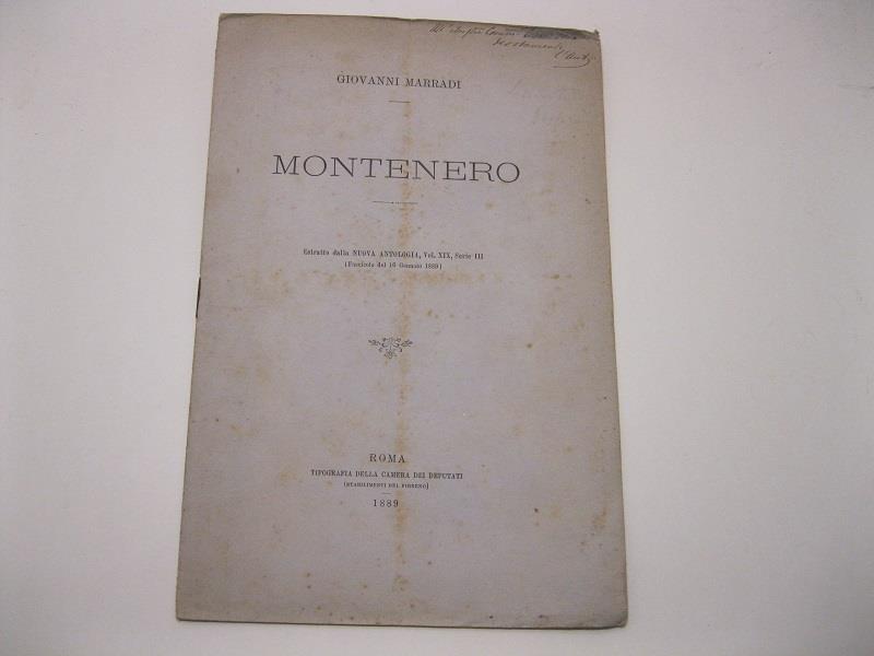 Montenero. Estr. da Nuova Antologia 1889