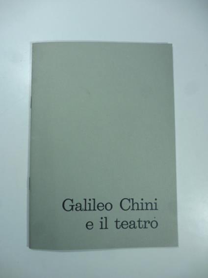Galileo Chini e il teatro - Corrado Marsan - copertina