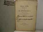 Della stima dei padovani verso il Petrarca e sopra il monumento a lui nuovamente eretto nella Cattedrale
