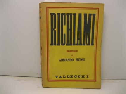 Richiami. Romanzo - Armando Meoni - copertina