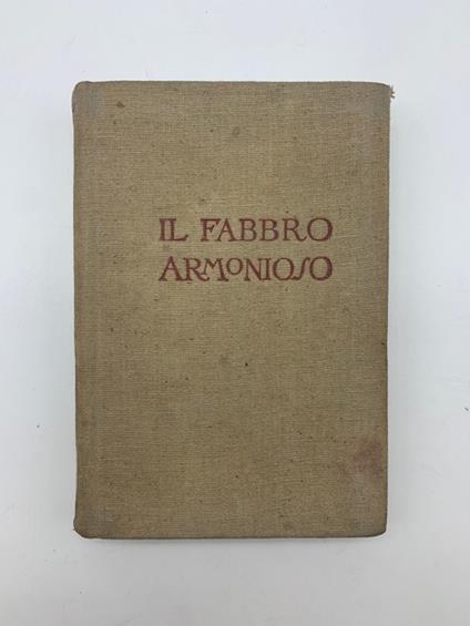 Il fabbro armonioso - Angiolo Silvio Novaro - copertina