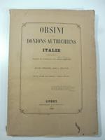 Orsini et les Donjons autrichiens en Italie traduit de l'anglais par Louise Hamilton