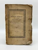 Memorie storiche di Monsignor Bartolomeo Pacca sul di lui soggiorno in Germania