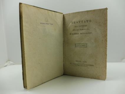 Trattato del governo della famiglia d'Agnolo Pandolfini. Testo di lingua - Agnolo Pandolfini - copertina