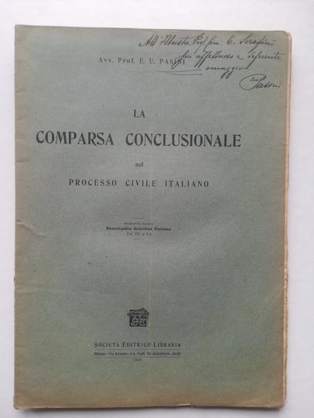 La comparsa conclusionale nel processo civile italiano