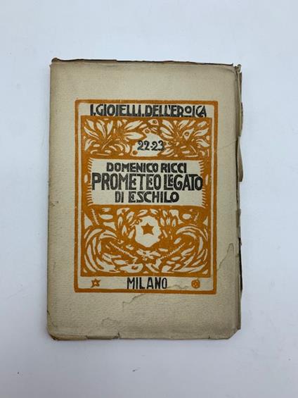 Prometeo legato di Eschilo - Domenico Ricci - copertina