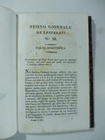 Osservazioni del prof. Paolo Savi sopra tre antilopi viventi una delle quali per anche non descritta. (Stralcio da: Nuovo giornale de' letterati. N. 38. 1828)