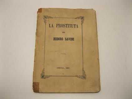 La prostituta - Medoro Savini - copertina