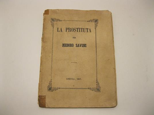 La prostituta - Medoro Savini - copertina