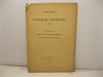 L' archivio del collegio Cicognini di Prato. Indice