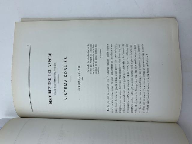 Distribuzione del vapore nelle macchine stazionarie. Sistema Corliss