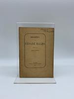 Bibliografia di Cesare Balbo