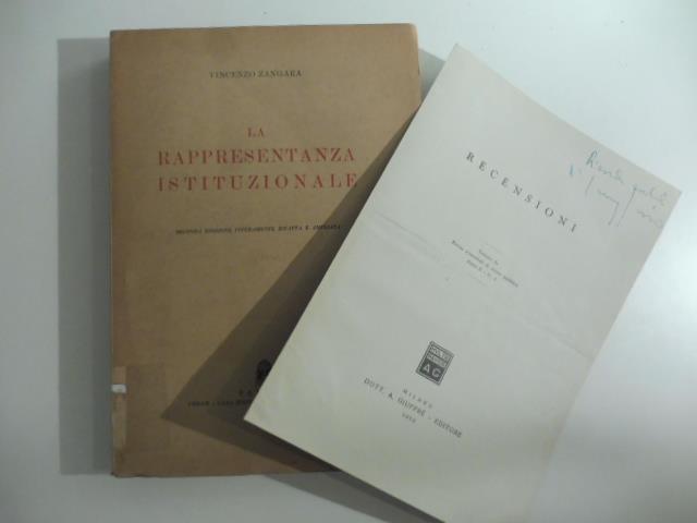 La rappresentazione istituzionale