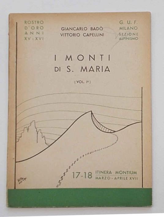 I Monti di S. Maria. (Vol. I°) - copertina