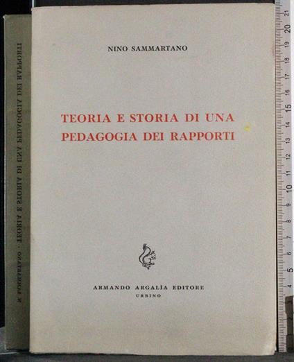 Teoria e storia di una pedagogia dei rapporti - copertina