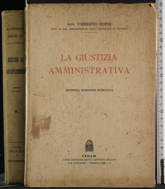 giustizia amministrativa - Umberto Borsi - copertina