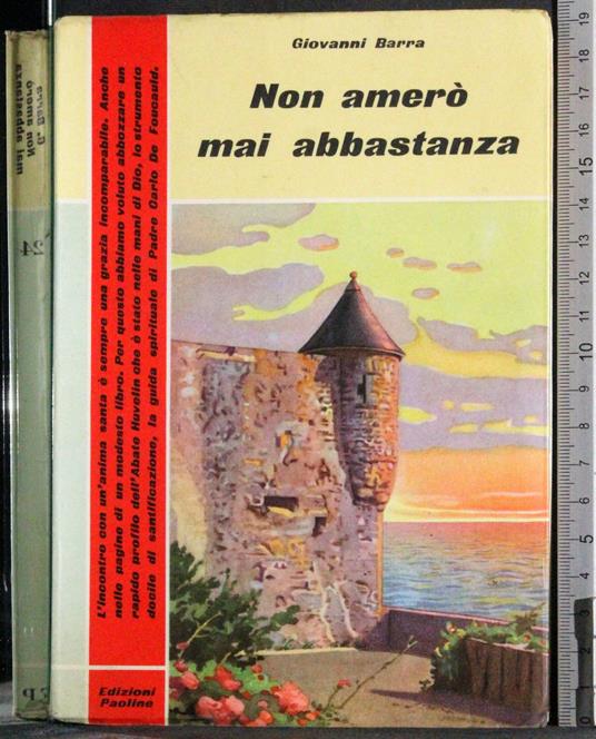 Non amerò mai abbastanza - Giovanni Barra - copertina