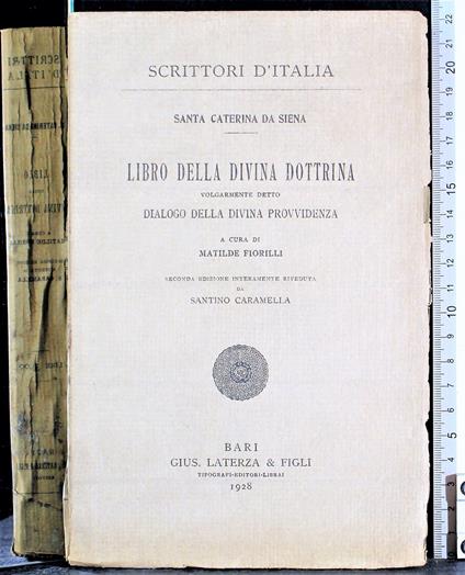 Libro della divina dottrina - (santa) Caterina da Siena - copertina