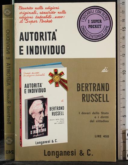 Autorità e individuo - Bertrand Russell - copertina