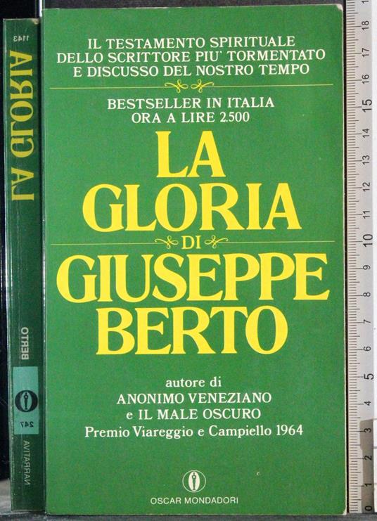 gloria - Giuseppe Berto - copertina