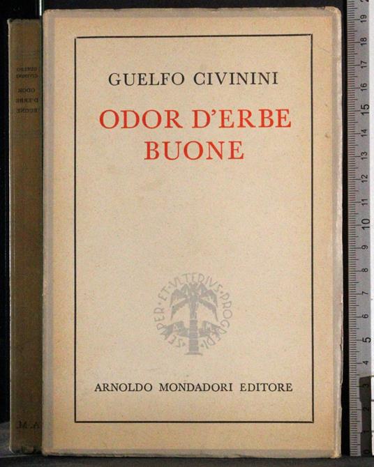 Odore d'erbe buone - Guelfo Civinini - copertina