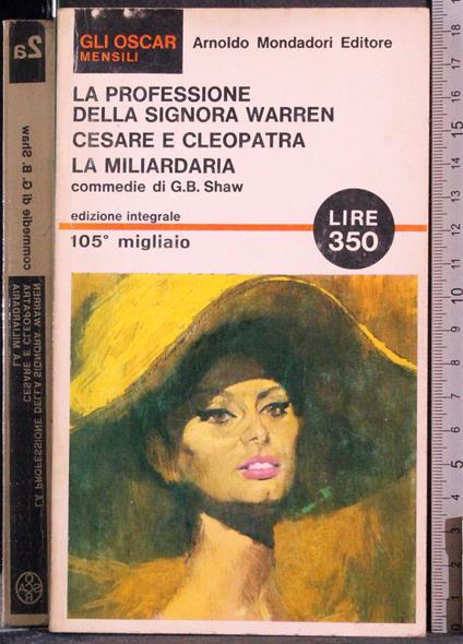 professione signora Warren Cesare e Cleopatra - Shaw - copertina