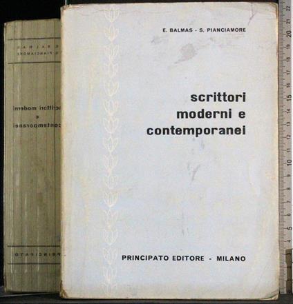 Scrittori moderni e contemporanei - copertina