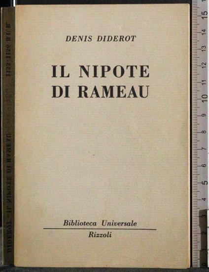 Il nipote di Rameau - Denis Diderot - copertina