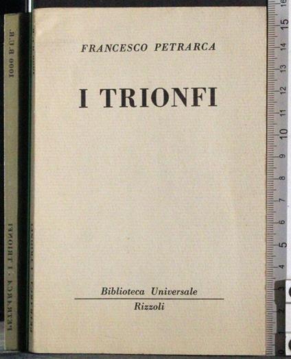 I trionfi - Francesco Petrarca - copertina