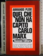 Quel che non ha capito Carlo Marx
