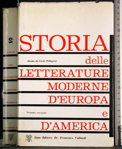 Storia letterature moderne d'Europa d'America. Vol 2 - Pellegrini - copertina