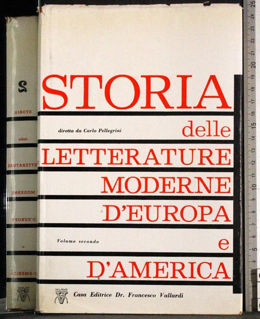 Storia letterature moderne d'Europa d'America. Vol 2 - Pellegrini - copertina