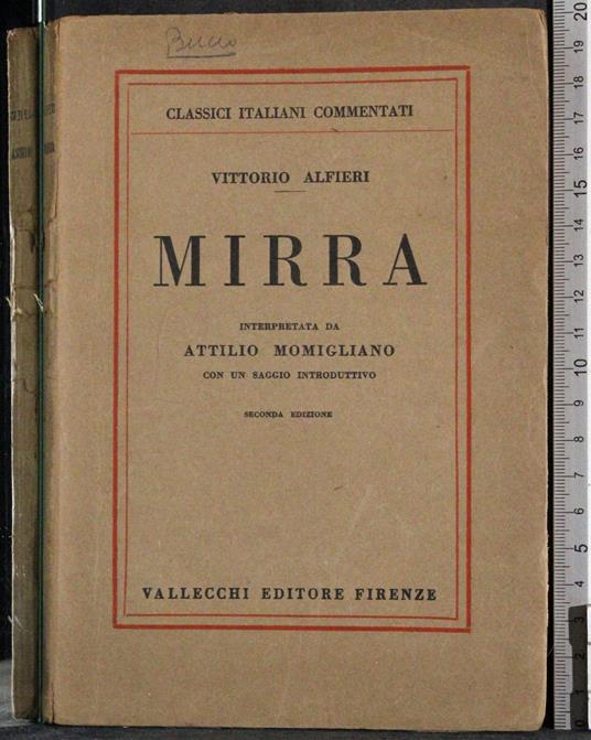 Mirra - Vittorio Alfieri - copertina