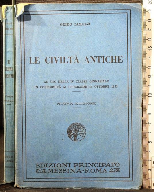 Le civiltà antiche - Guido Camozzi - copertina