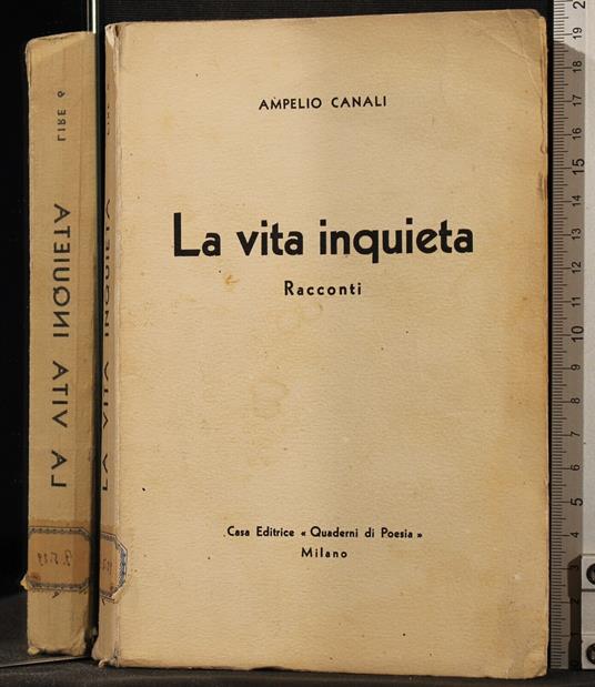 La vita inquieta - Ampelio Canali - copertina