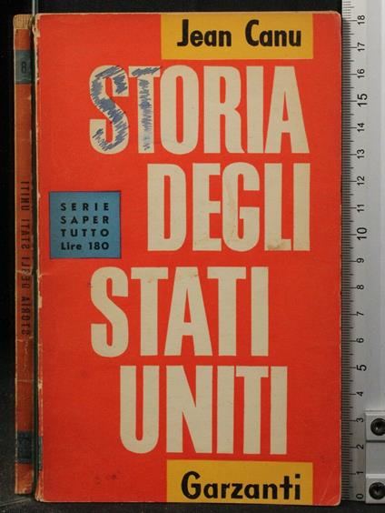 Storia Degli Stati Uniti - Jean Canu - copertina