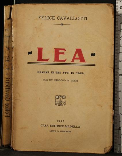 Lea - Felice Cavallotti - copertina