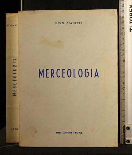Merceologia - Elvio Cianetti - copertina