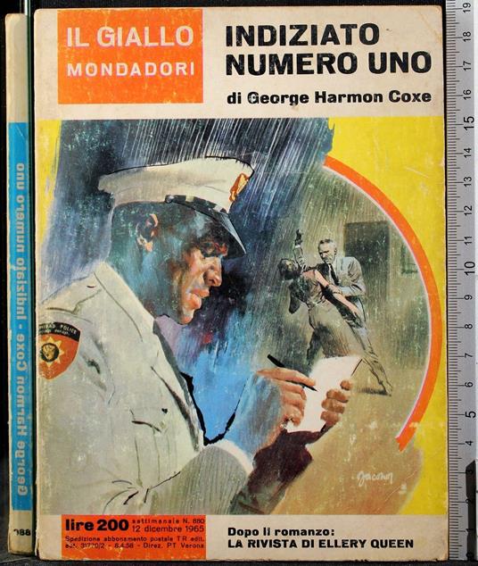 Indiziato numero uno - George Harmon Coxe - copertina