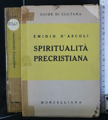 Spiritualità Precristiana - Emidio D'Ascoli - copertina