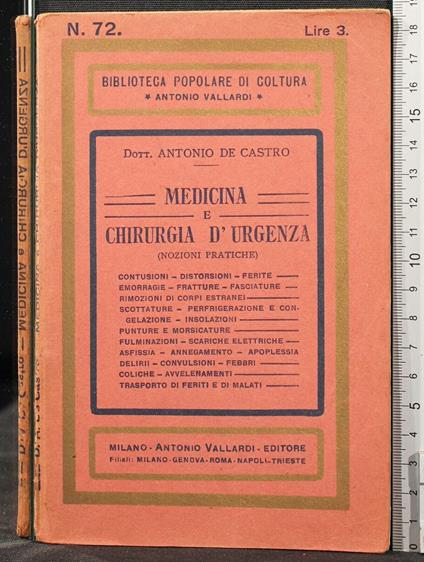 Medicina e Chirurgia - Antonio De Castro - copertina