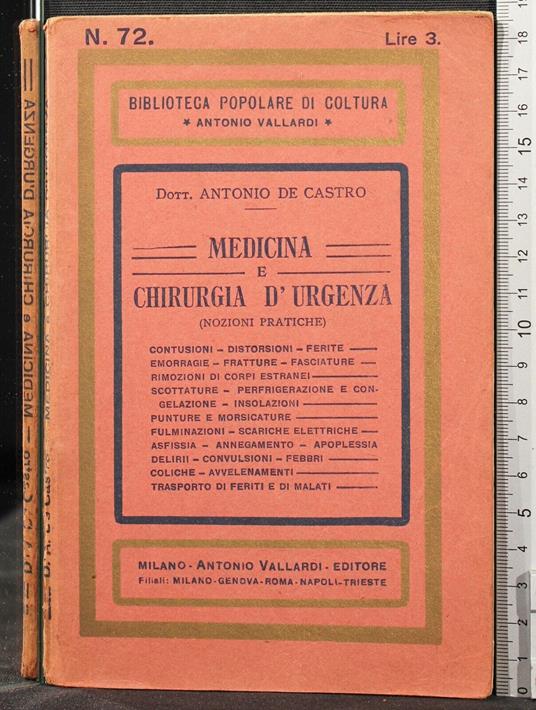 Medicina e Chirurgia - Antonio De Castro - copertina
