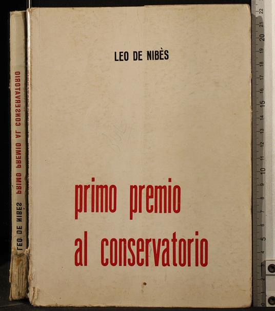 Primo premio al conservatorio - Leo De Nibes - copertina
