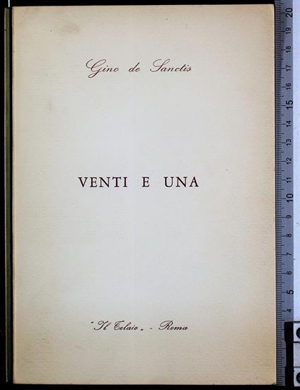 Venti e una - Gino De Sanctis - copertina