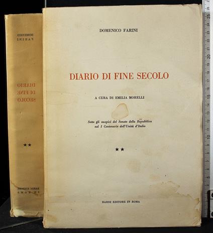 Diario di fine secolo. Vol 2 - Domenico Farini - copertina