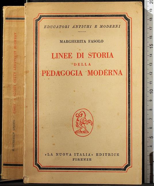 Linee di Storia della peddagogia moderna - Margherita Fasolo - copertina