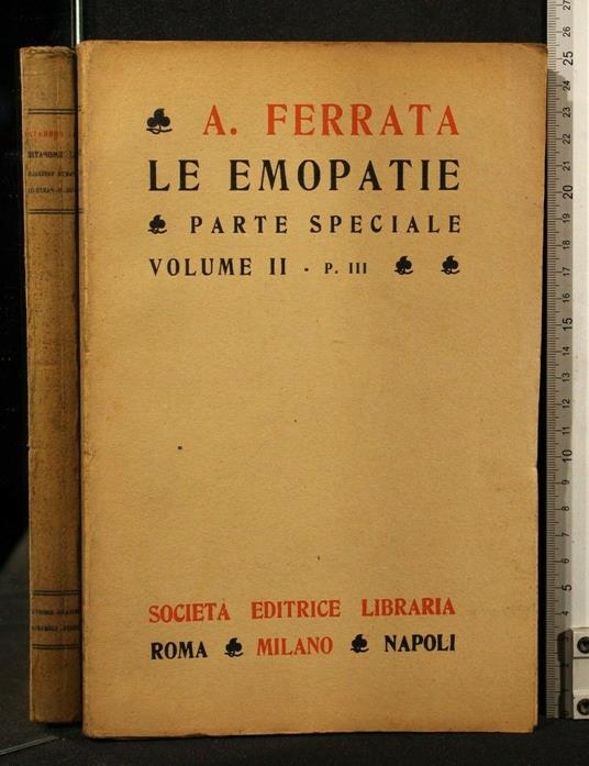 Le Emopatie Parte Speciale Volume 2 Parte 3 - Adolfo Ferrata - copertina