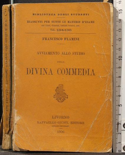 Avviamento Della Divina Commedia - Francesco Flamini - copertina
