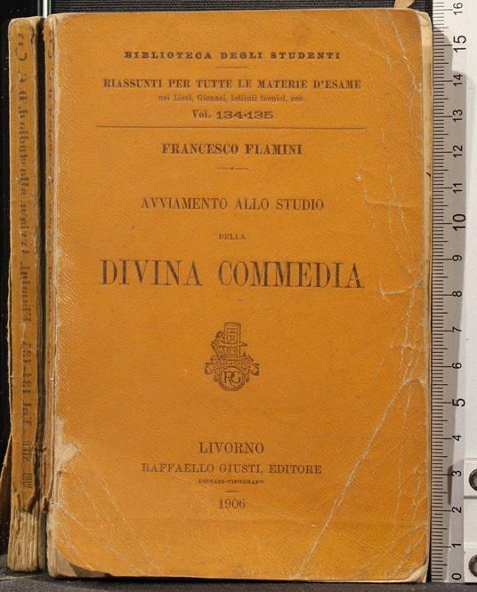 Avviamento Della Divina Commedia - Francesco Flamini - copertina