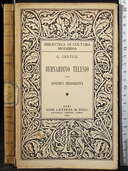 Bernardino Telesio - Gentile - copertina